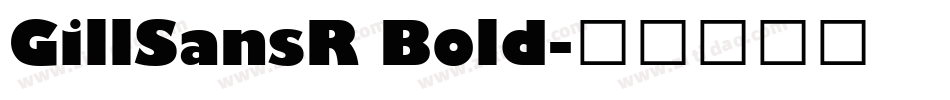 GillSansR Bold字体转换